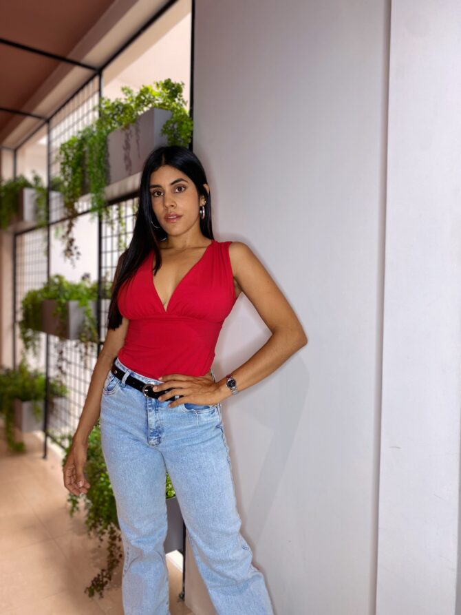 BLUSA CUELLO V