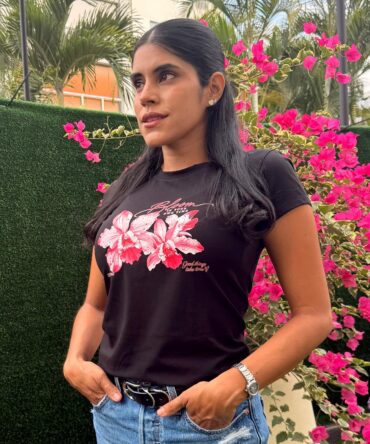 Camiseta Orquídea